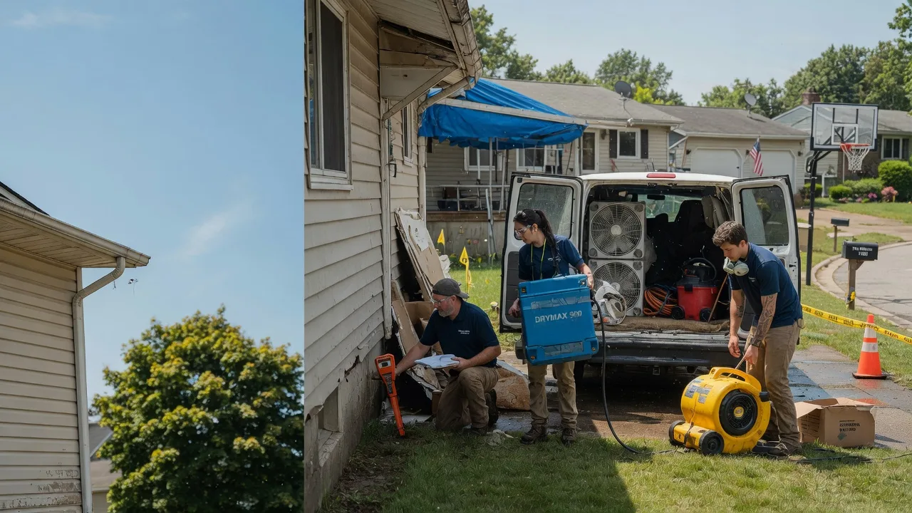 Ceiling Leak Cleanup in New Philadelphia, OH near me